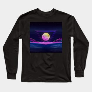 80's Outrun Retrowave Long Sleeve T-Shirt